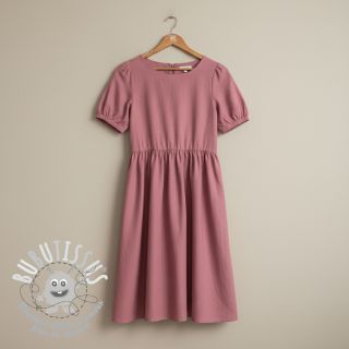 Tissu Popeline de coton mauve