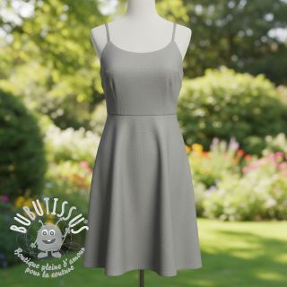 Tissu Popeline de coton rock grey