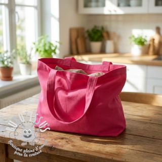 Tissu Popeline de coton pink