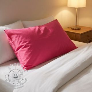 Tissu Popeline de coton pink