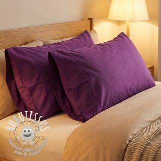 Tissu Popeline de coton dark purple