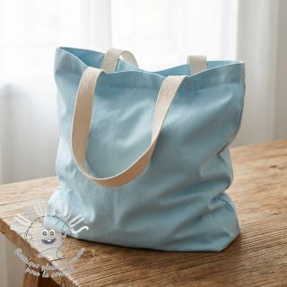 Tissu Popeline de coton light blue