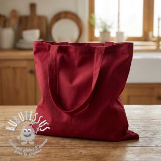 Tissu Popeline de coton wine