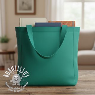 Tissu Popeline de coton petrol