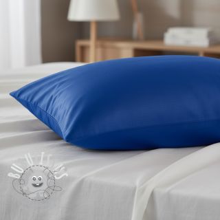 Tissu Popeline de coton cobalt