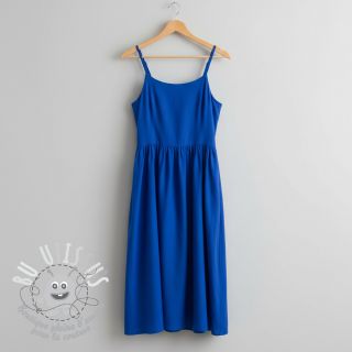 Tissu Popeline de coton cobalt