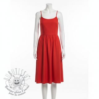 Tissu Popeline de coton red