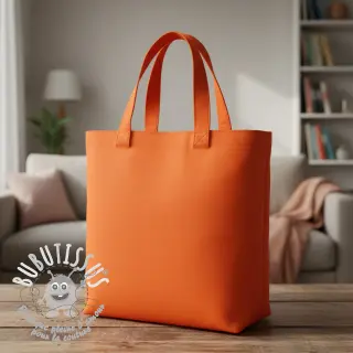 Tissu Popeline de coton flame orange