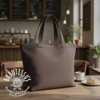 Tissu Popeline de coton dark grey