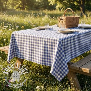 Tissu coton Check lavender