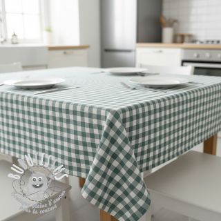 Tissu coton Check teal