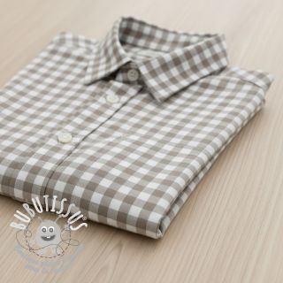 Tissu coton Check sand