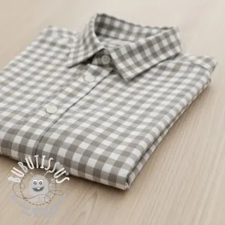 Tissu coton Check sand