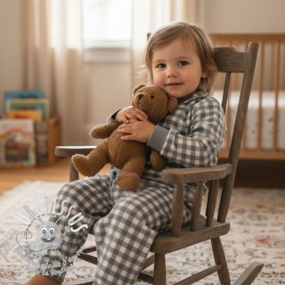 Tissu coton FLANNEL Check sage