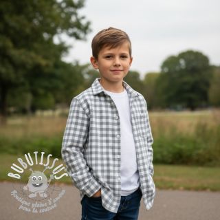 Tissu coton FLANNEL Check sage