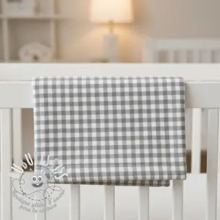 Tissu coton FLANNEL Check sage