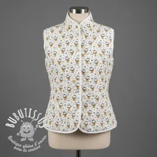 Tissu coton QUILTING Elisabetta jaune