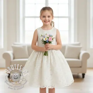 Tissu coton EMBROIDERY Blanchette design A