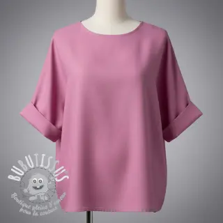 Tissu coton Lin PREMIUM dawn pink