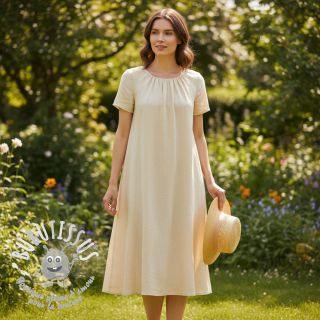 Tissu coton Lin PREMIUM sand