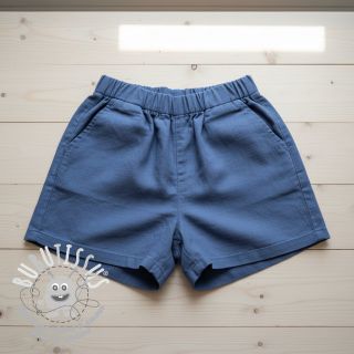 Tissu coton Lin PREMIUM steel blue