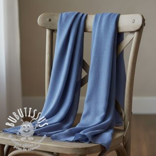 Tissu coton Lin PREMIUM steel blue