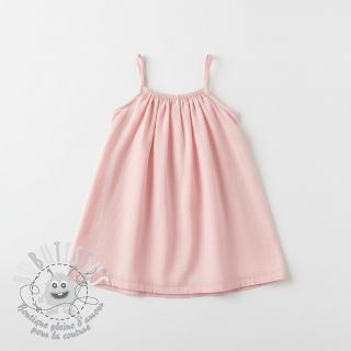 Tissu coton Lin PREMIUM light pink