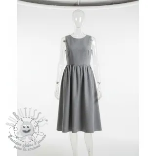 Tissu coton Lin PREMIUM light grey