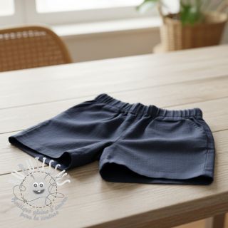 Tissu coton Lin PREMIUM dark blue