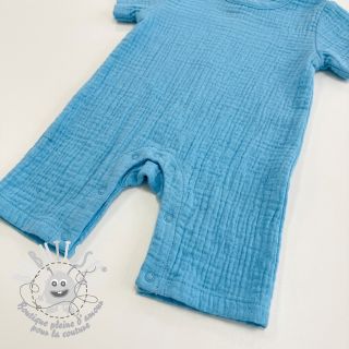 Tissu coton STRETCH Baby blue