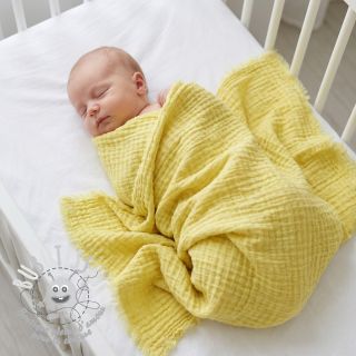 Tissu coton STRETCH Baby yellow