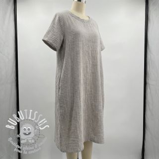 Tissu coton STRETCH Baby beige