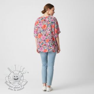 Tissu coton Expession flowers digital print