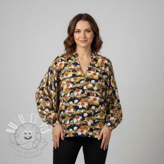 Tissu coton JAPAN Obi indigo