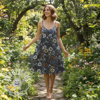 Tissu coton Safari animals navy