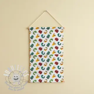 Tissu coton Dino baby design D digital print