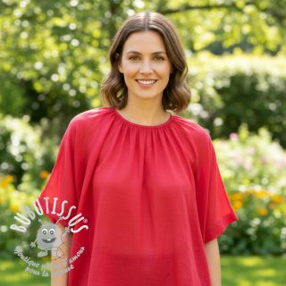 Tissu coton Lin marlboro red