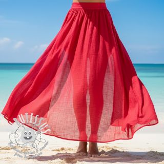 Tissu coton Lin marlboro red