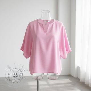 Tissu coton Lin pink