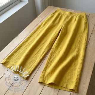 Tissu coton Lin ochre