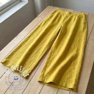 Tissu coton Lin ochre