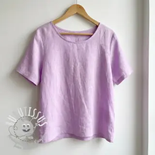 Tissu coton Lin lilac