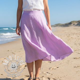 Tissu coton Lin lilac