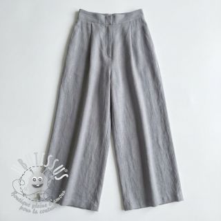 Tissu coton Lin grey