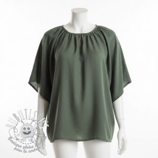 Tissu coton Lin army