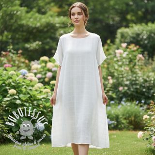 Madeira embroidery DOBBY Square white