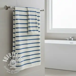 Éponge YARN DYED Stripe SMALL light blue