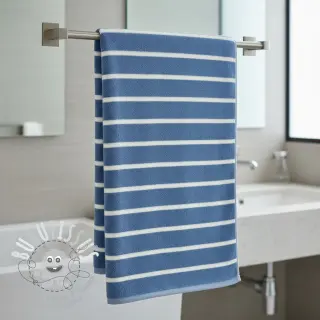 Éponge YARN DYED Stripe BIG light blue