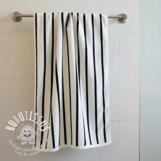Éponge YARN DYED Stripe SMALL dark blue