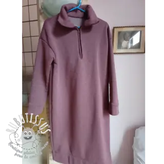 Sweat envers minkee JOGGING aubergine melange